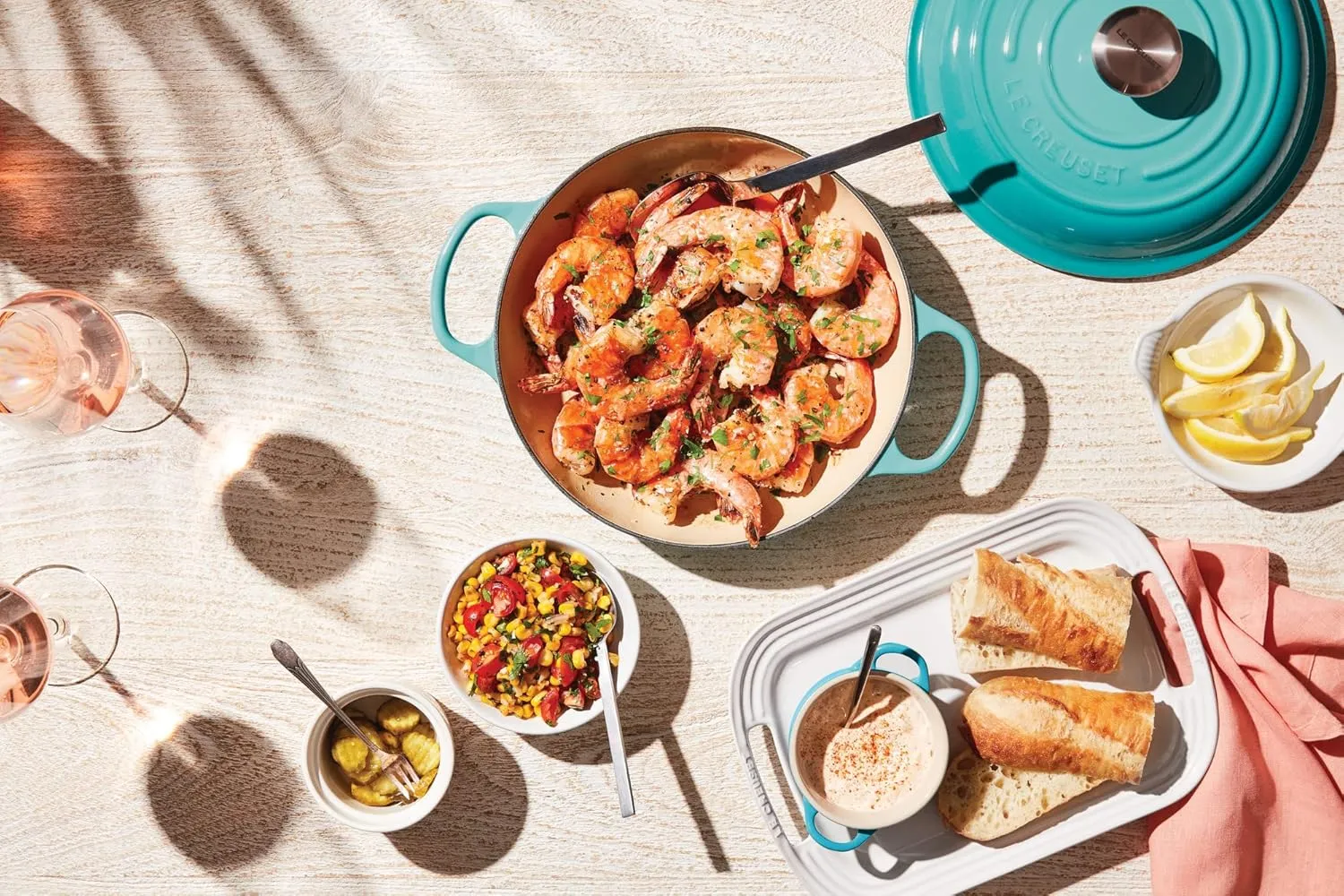 Le Creuset Enameled Cast Iron Signature Braiser, 3.5 qt., Caribbean