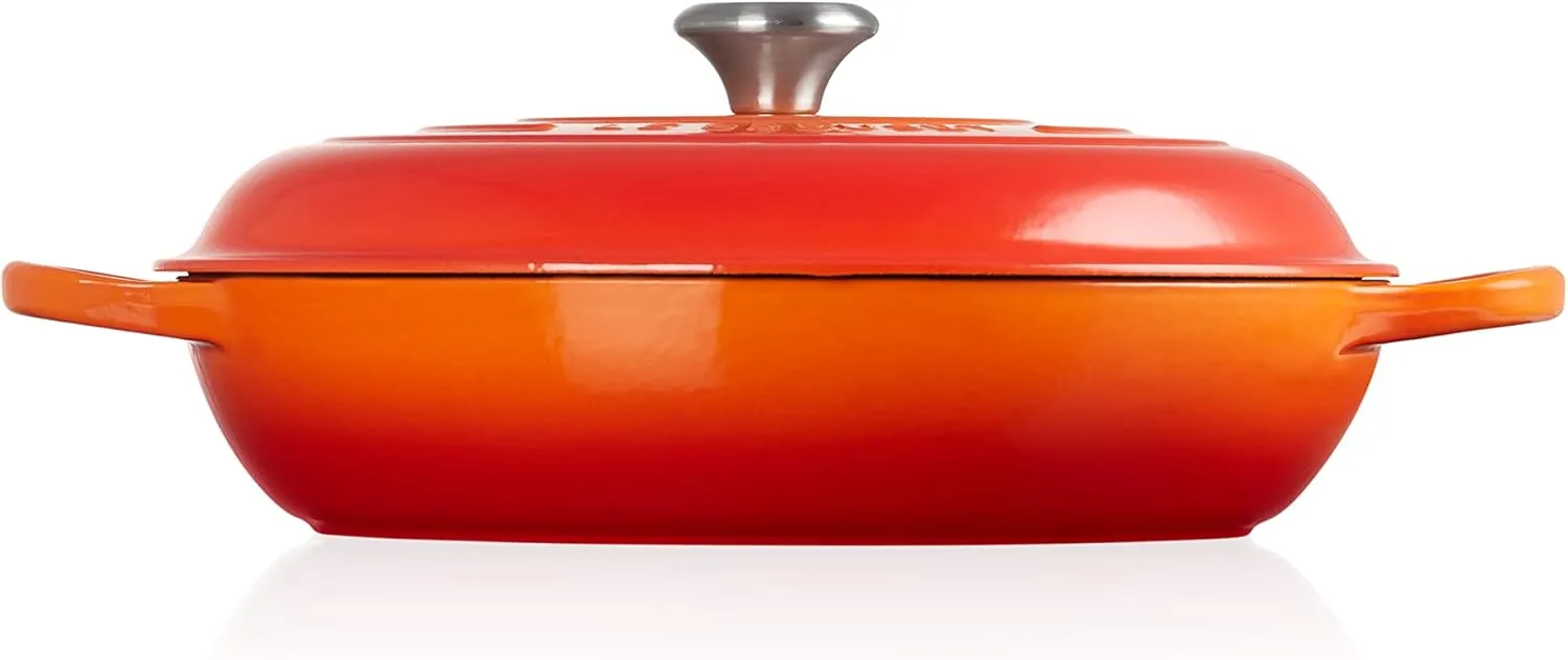 Le Creuset Enameled Cast Iron Signature Braiser, 5 qt. , Flame