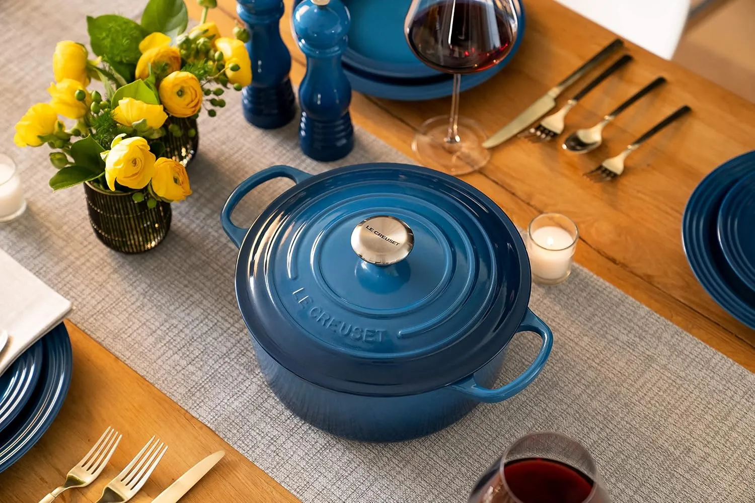 Le Creuset Enameled Cast Iron Signature Round Dutch Oven, 3.5 qt. , Marseille