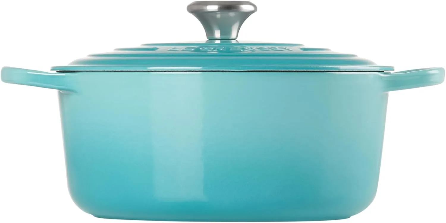 Le Creuset Signature Enameled Cast Iron Round Dutch Oven, 5.5qt., Caribbean