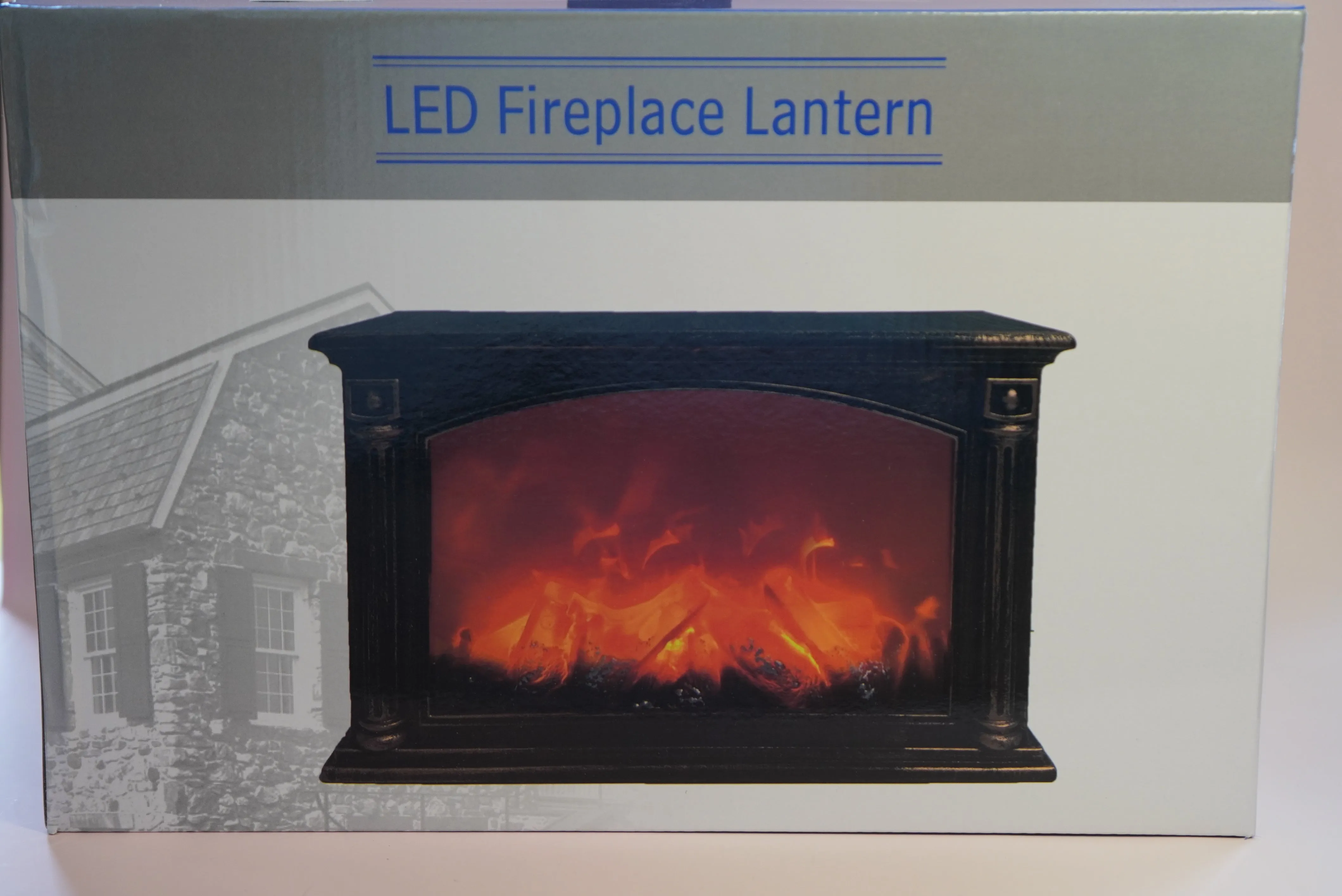 LED Fireplace Mantel Lantern
