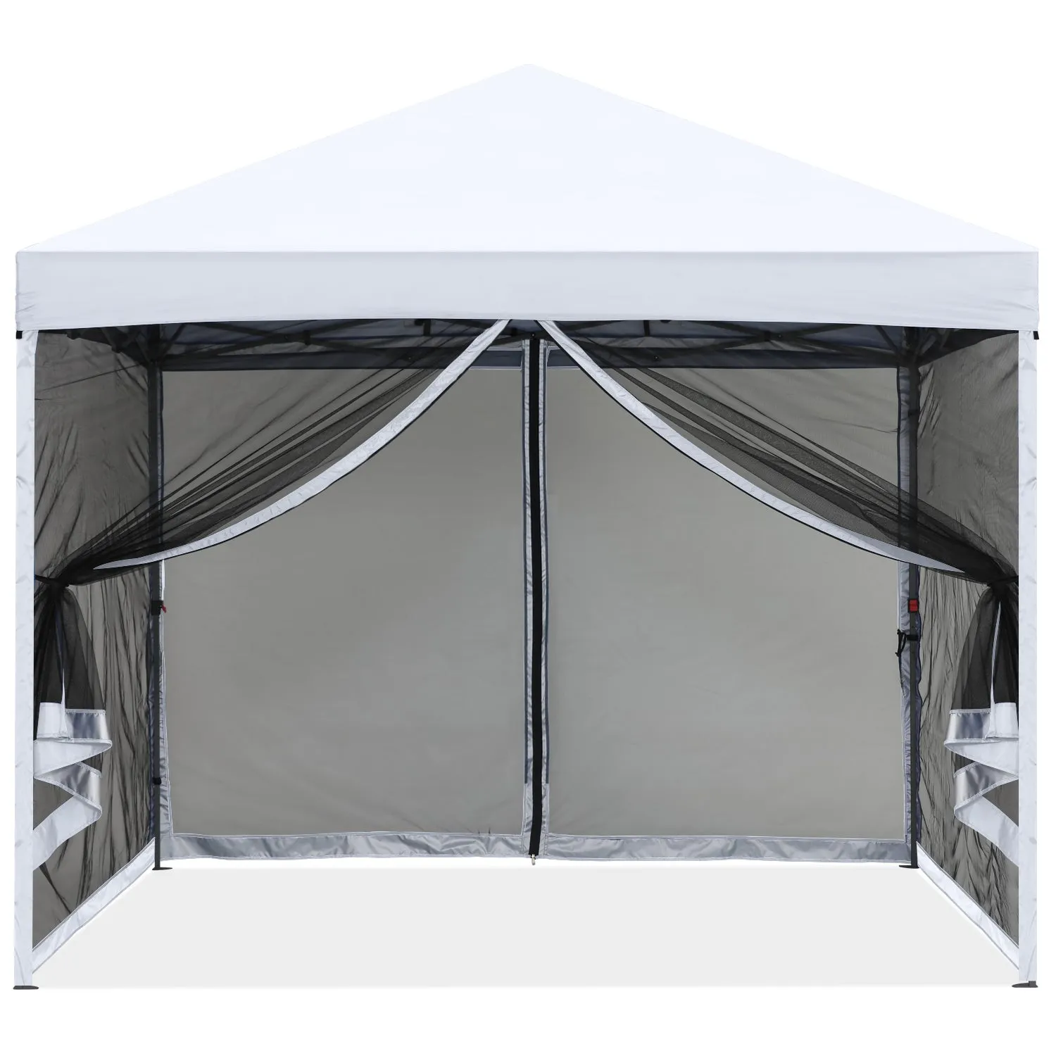 Leisure Sports 8x8/10x10 Pop-Up Easy Setup Outdoor Canopy with Netting Screen Walls