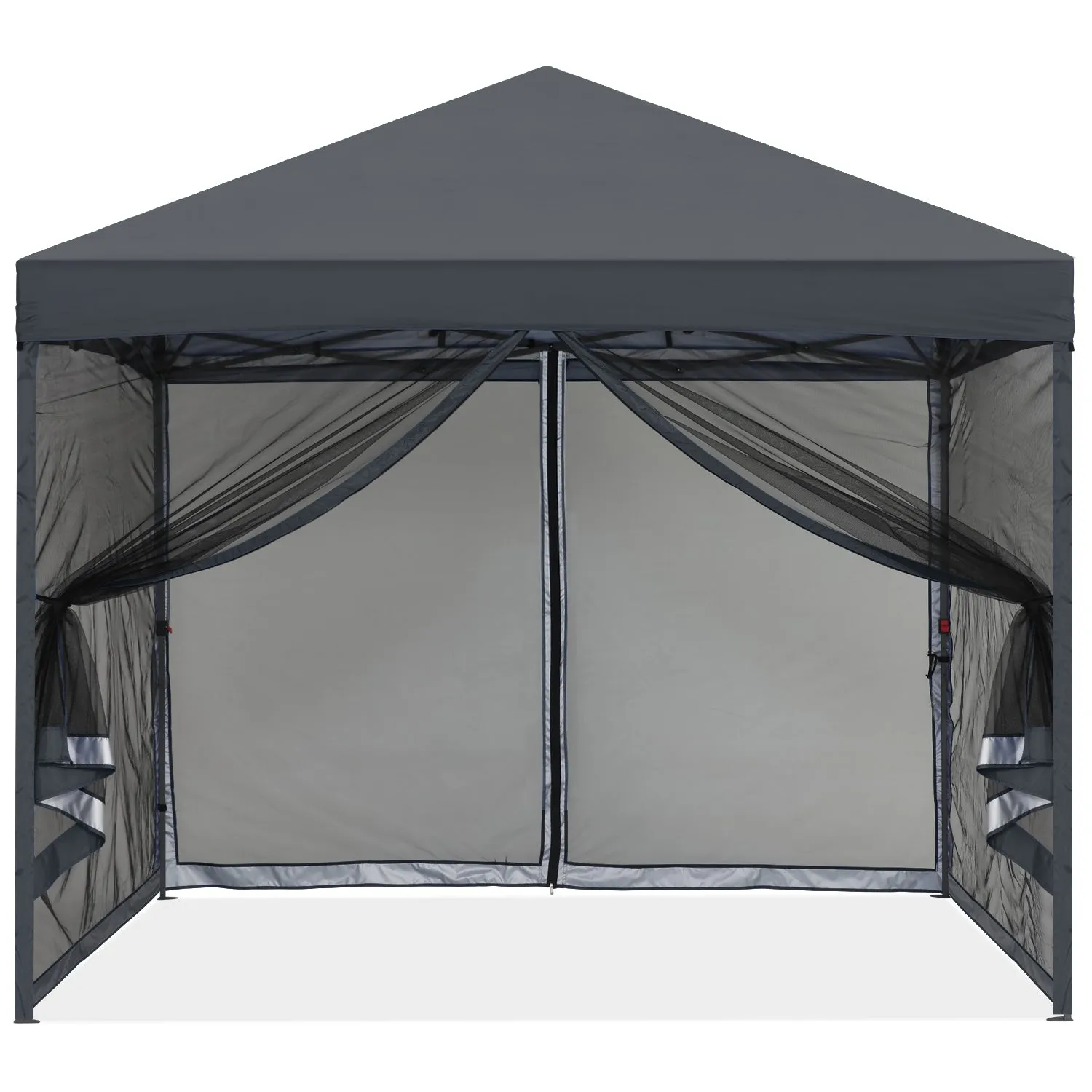 Leisure Sports 8x8/10x10 Pop-Up Easy Setup Outdoor Canopy with Netting Screen Walls