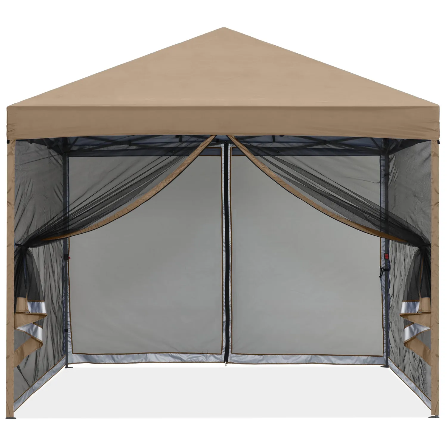 Leisure Sports 8x8/10x10 Pop-Up Easy Setup Outdoor Canopy with Netting Screen Walls