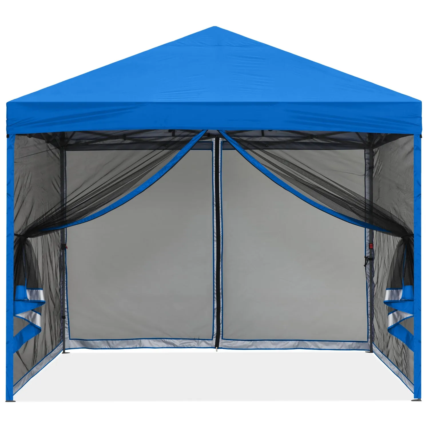 Leisure Sports 8x8/10x10 Pop-Up Easy Setup Outdoor Canopy with Netting Screen Walls