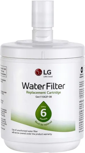 LG LT500P - 6 Month / 500 Gallon Capacity Replacement Refrigerator Water Filter (NSF42 ADQ72910911 , White