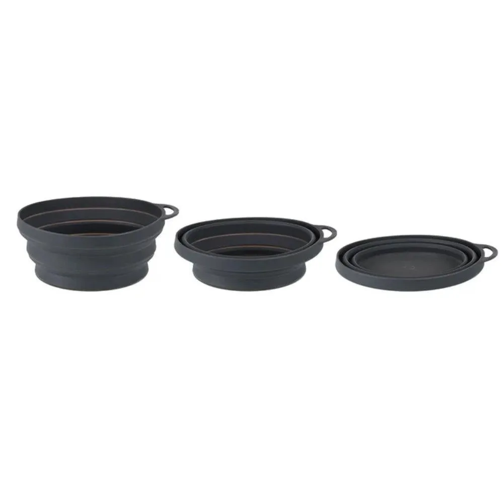 Lifeventures Ellipse Collapsible Bowls (Graphite)