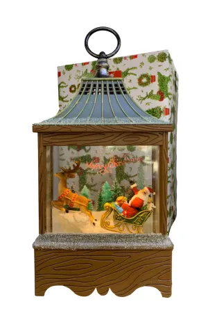 Lighted Santa Sleigh Christmas Decoration