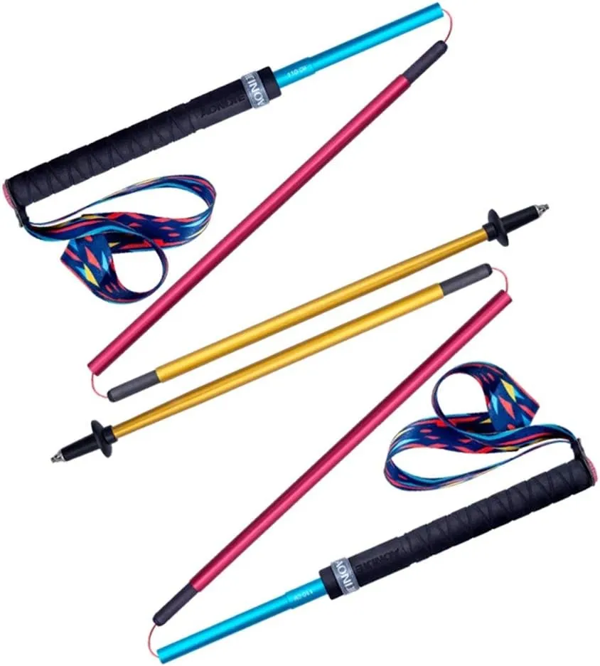 Lightweight Carbon Fiber Trekking Poles, Collapsible and Adjustable Hiking/Walking Sticks with Quick Lock System, Super Strong and Ultralight for Camping, Backpacking, Climbing