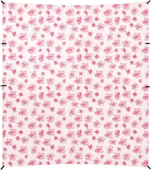 Little Blush Flowers Stable Beach Tent UPF50  Easy Setup Shade Sun Shelter with Sandbags, Sand Shovel, Poles for Camping, Picnics, Backyard & Fishing