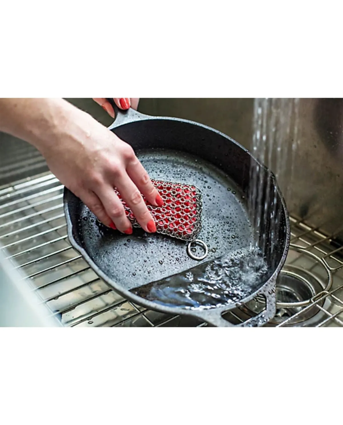 Lodge Silicone Chainmail Scrub Pad