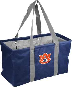 Logo Brands NCAA Auburn Tigers Unisex Crosshatch Picnic Caddy – Multipurpose Oversized Tote with Reinforced Handles, Team Logo, and Interior Pocket