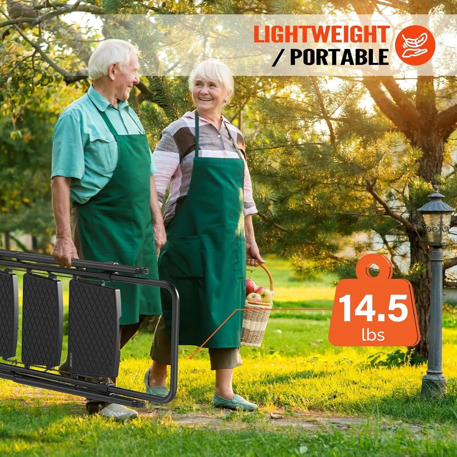 LUISLADDERS 3 Step Ladder with Handrails, Folding Step Stool with Widened Anti-Slip Pedal, 500lbs Lightweight Step Ladder 3 Step Folding, Multi-use for Home Kitchen Pantry Office, Black