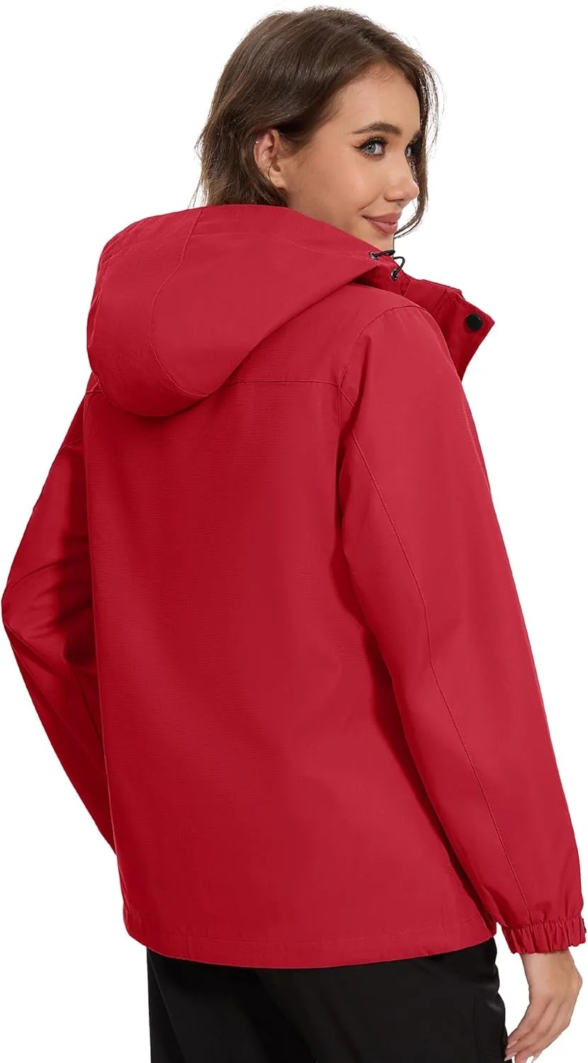 MAGCOMSEN Women's 3 in 1 Ski Jacket Water Resistant Winter Snow Coat Warm Fleece Lined Windproof Hiking Rain Outwear