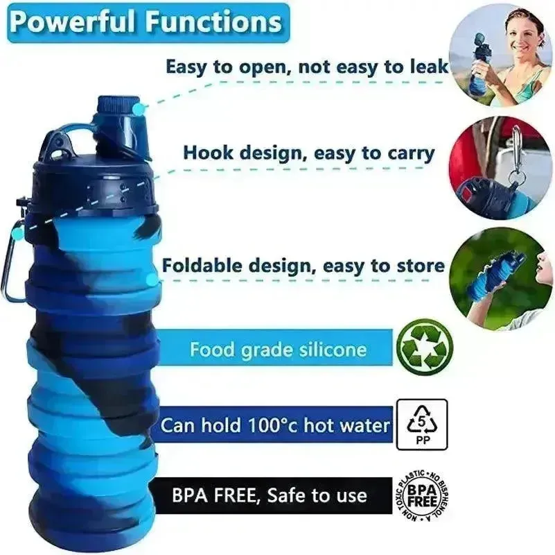 MagicBottle- The Ultimate Collapsible Water Bottle (500 ml)