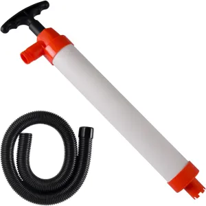 Manual Bilge Pump for Boats Kayak Canoe Hand Water Pump | Siphon Pump Bailer Kayaking Boat with Hose Portable Held 20 Gallons Per Minute Suction Marine Grade Regular (Short Version1)