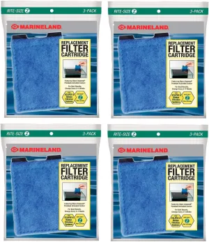 MarineLand Rite Size Aquarium Filter Cartridge Bundles (Rite Size Z 12pk)