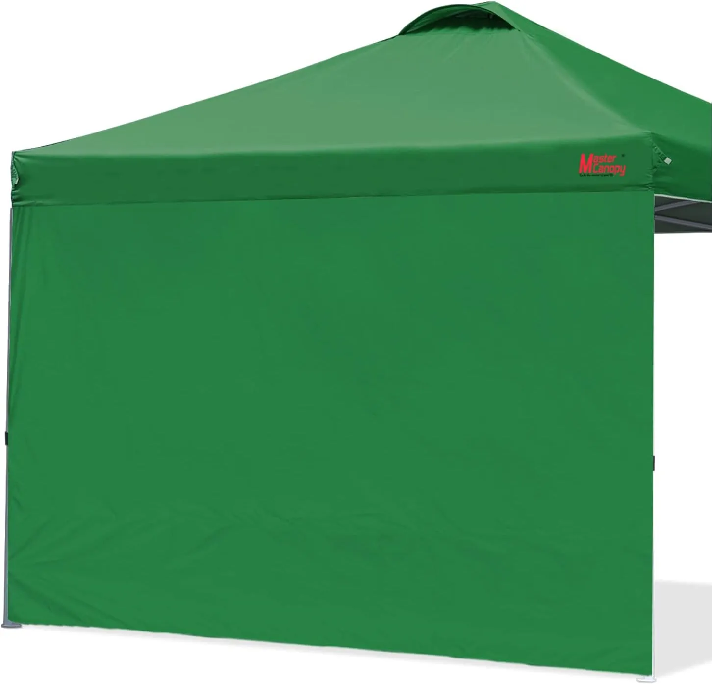 MASTERCANOPY Durable Pop-up Canopy Tent with 1 Sidewall (10'x10',Forest Green)