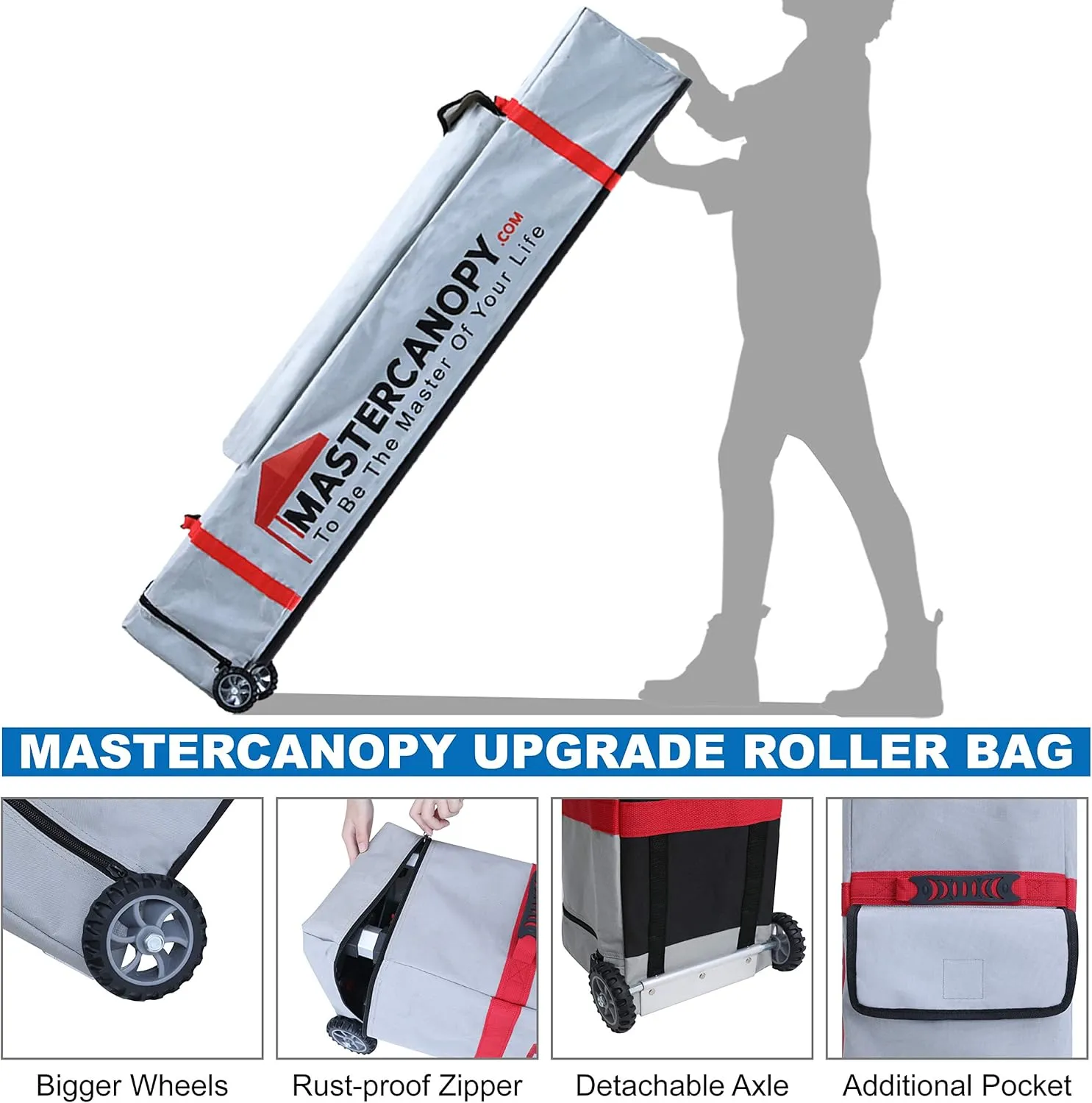 MASTERCANOPY Pop Up Canopy Tent Commercial Grade 10x20 Instant Shelter (White)