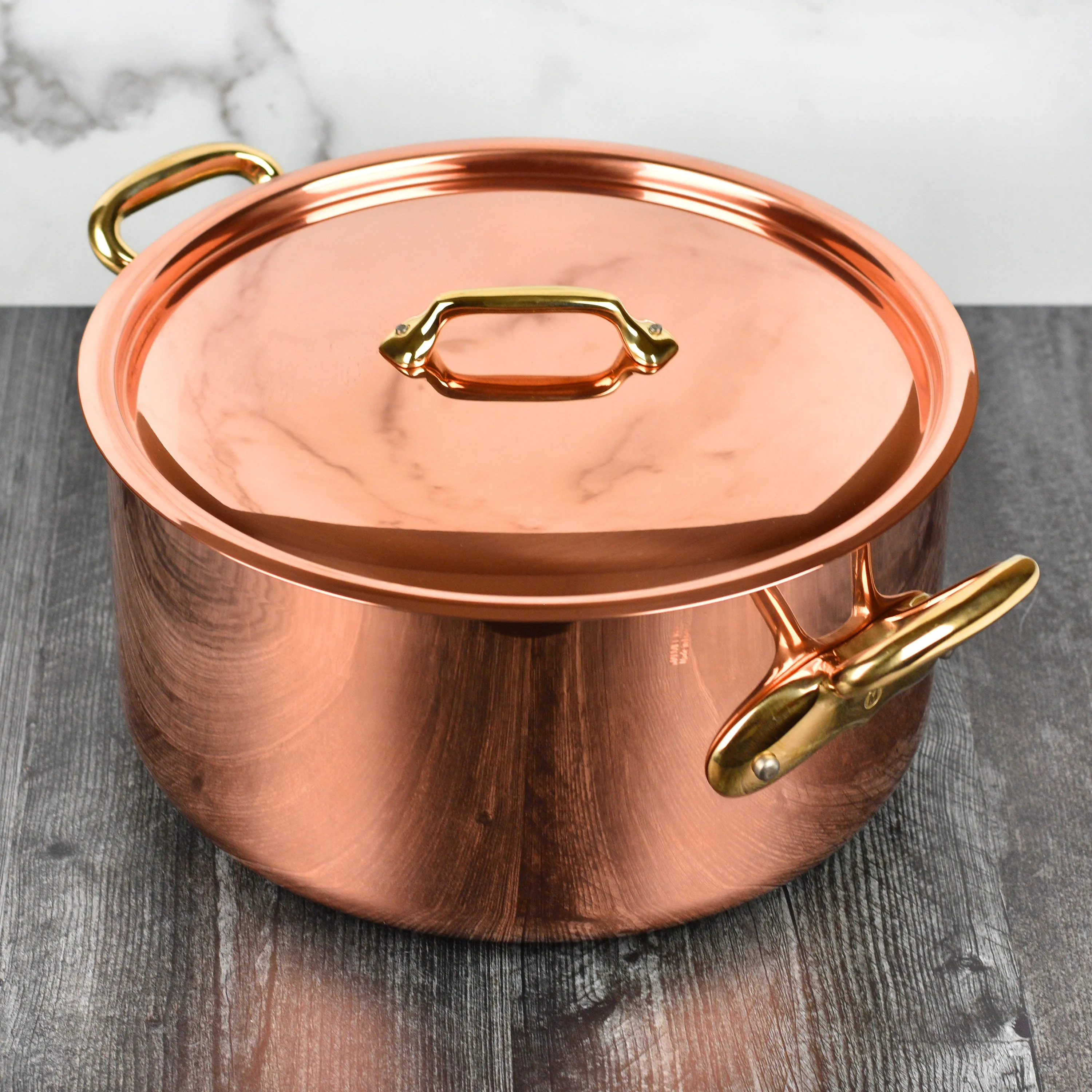 Mauviel M200B 9.4-quart Copper Stock Pot