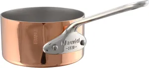 Mauviel M'Minis Polished Copper & Stainless Steel Sauce Pan with Cast Stainless Steel Handle, 3.5-in, Made in France
