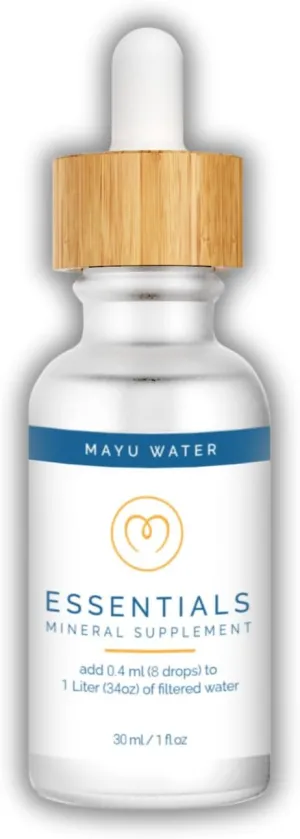 Mayu Concentrated Ionic Trace Mineral Drops - Rich Concentrate Electrolytes: Magnesium Chloride Sodium Supplements - Essential Blend Drop for Immune Support - Nutrient-Packed Alkaline Water (1)