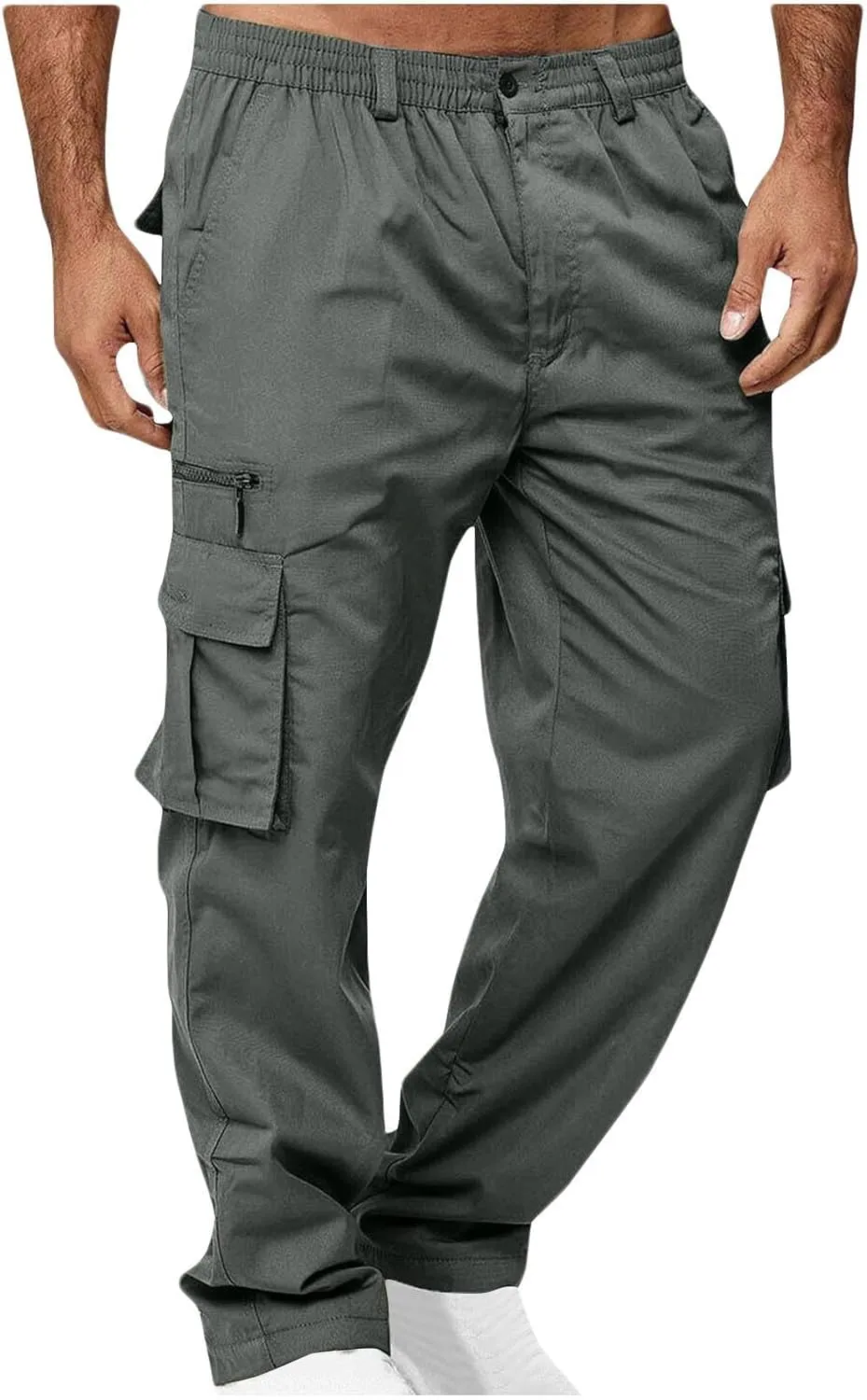 Men's Cargo Work Pants Hiking Tactical Quick Dry Waterproof Pants Lightweight Travel Fishing Camping Outdoor Pants