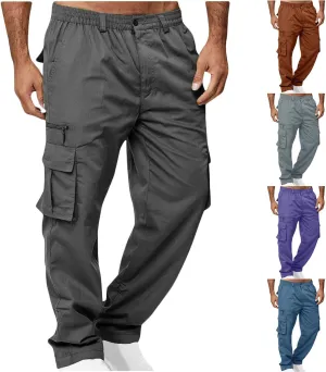 Men's Cargo Work Pants Hiking Tactical Quick Dry Waterproof Pants Lightweight Travel Fishing Camping Outdoor Pants