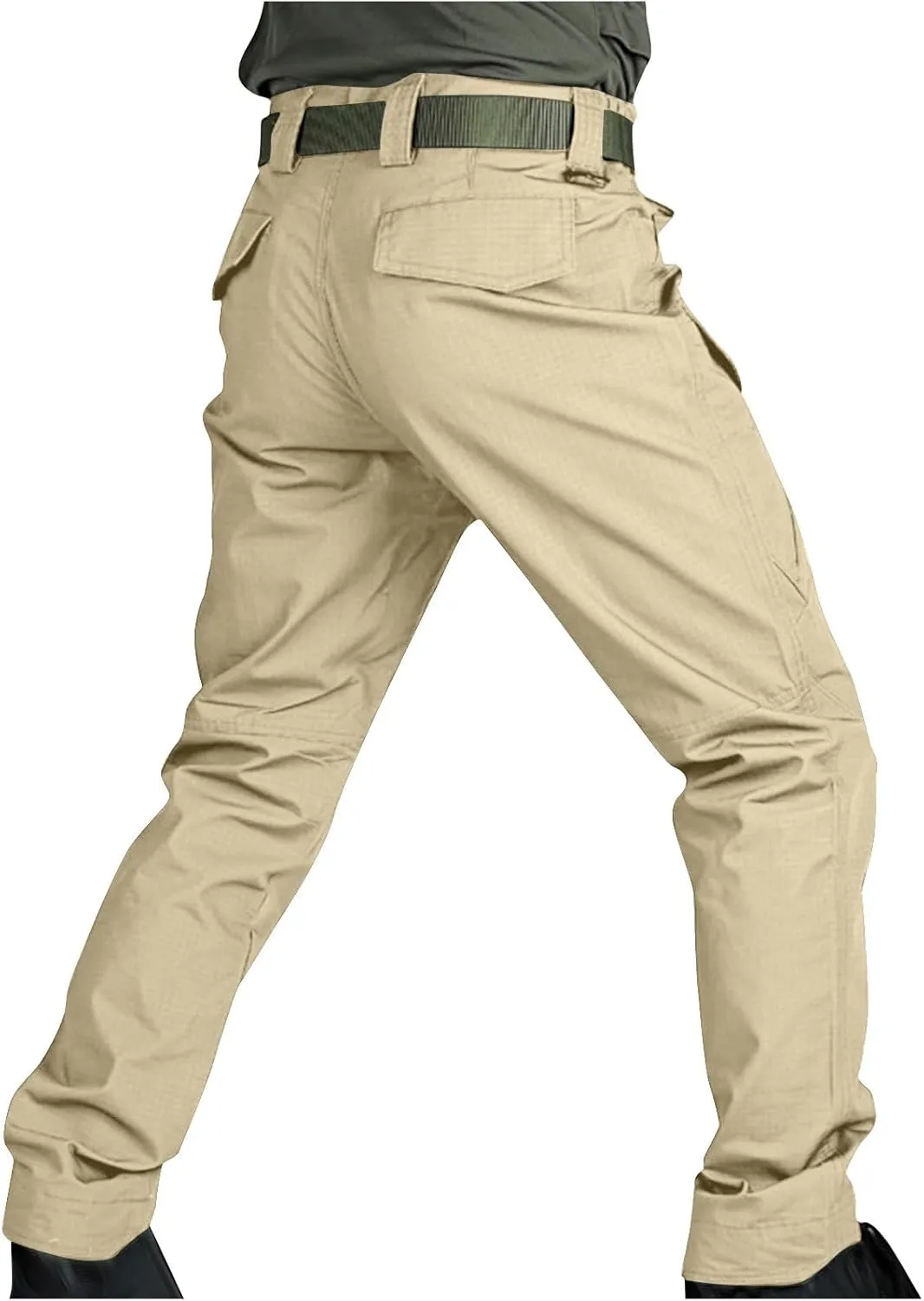 Men's Tactical Pants Water Resistant Combat Stretch Cargo Pants for Men Lightweight Outdoor Hiking Work Pants