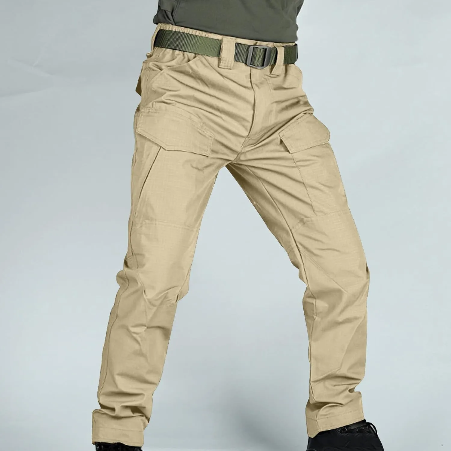 Men's Tactical Pants Water Resistant Combat Stretch Cargo Pants for Men Lightweight Outdoor Hiking Work Pants