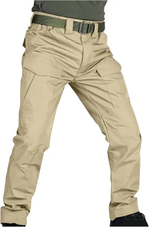 Men's Tactical Pants Water Resistant Combat Stretch Cargo Pants for Men Lightweight Outdoor Hiking Work Pants