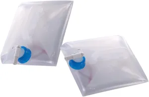 Mikikit 2pcs Large Capacity Collapsible Water Jugs Outdoor Water Storage Bucket Handle for Camping Hiking Picnic