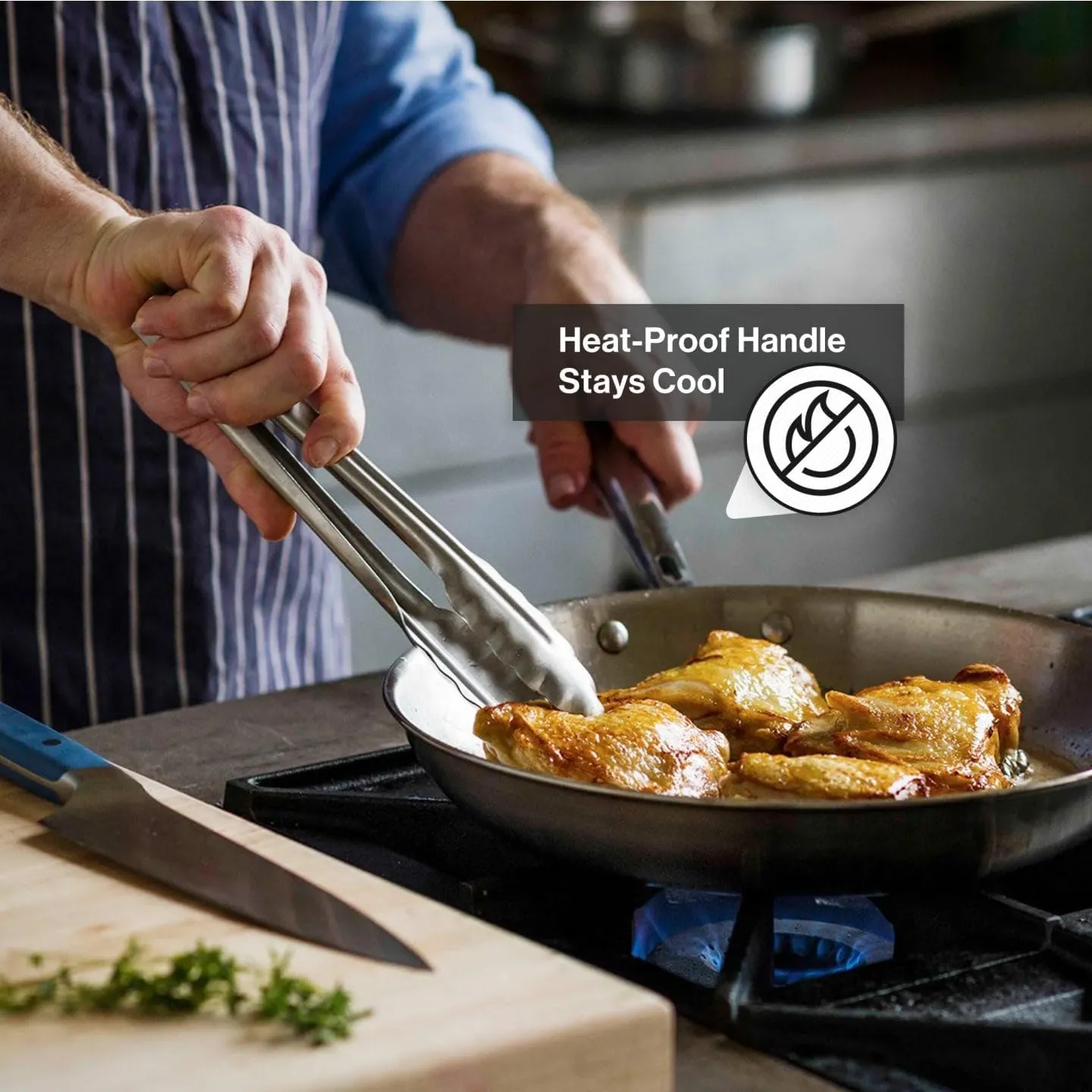 Misen 5-Ply Stainless Steel Cookware Set - Versatile, Dishwasher Safe - 9-Piece Set - 10" Skillet, 12" Skillet   Lid, 3 QT Saute Pan   Lid, 3 QT Saucier   Lid, 8 QT Stockpot   Lid
