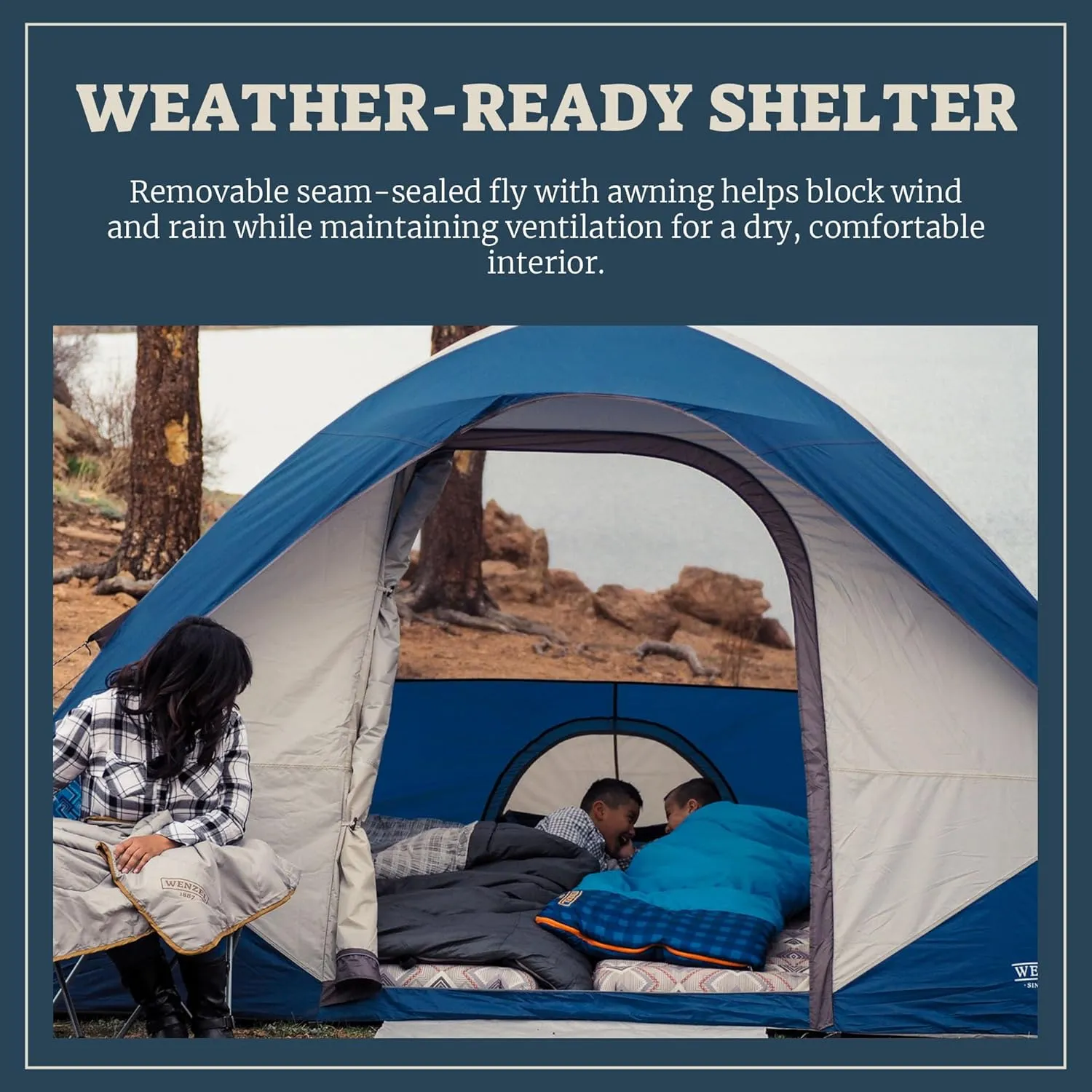 Modified Dome Camping Tent for Car Camping, Traveling, Festivals, and More