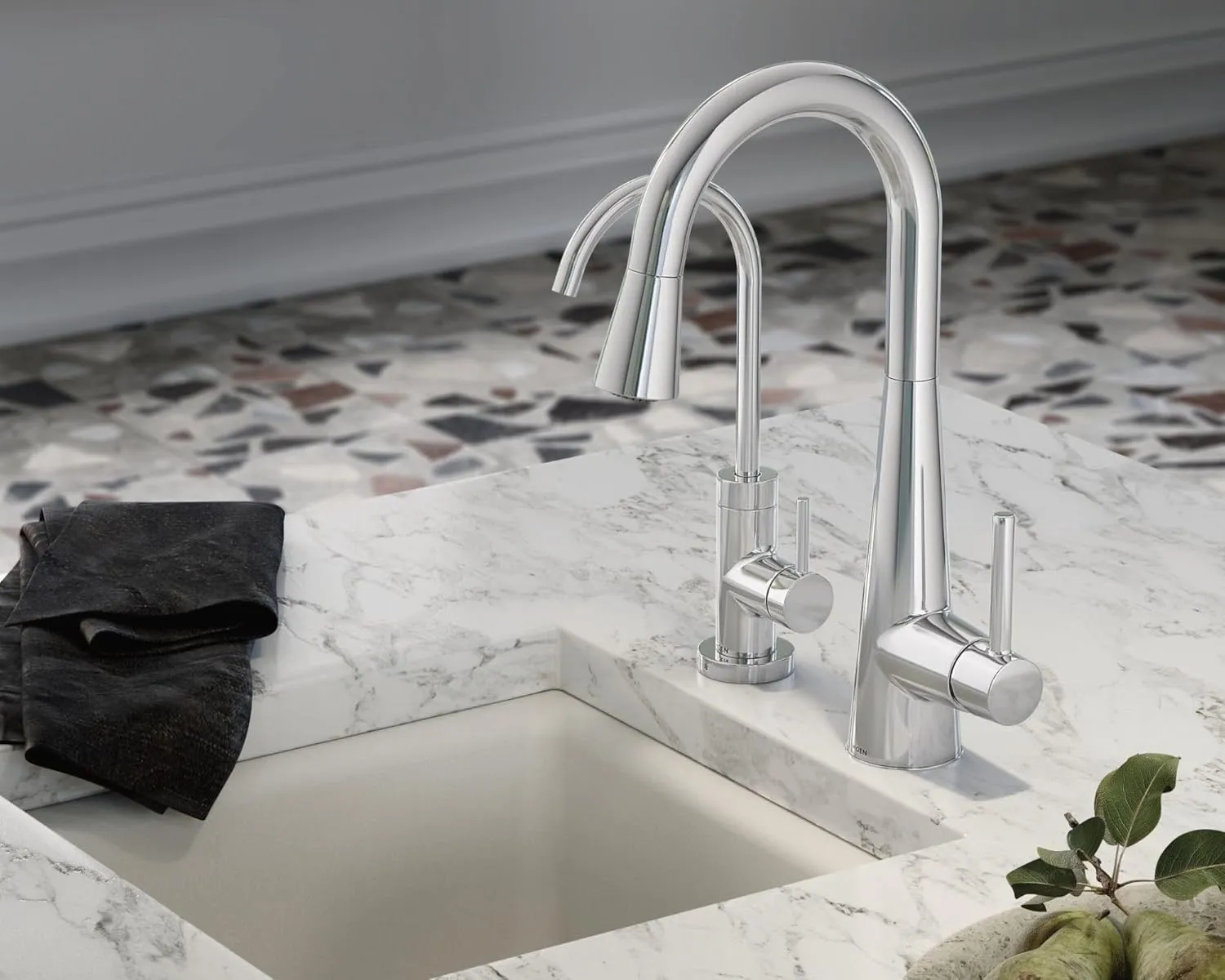 Moen Chrome Sip Modern Cold Water Kitchen Beverage Faucet with Optional Filtration System, S5530
