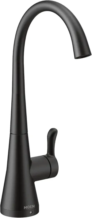 Moen S5520BL Sip Transitional Cold Kitchen Beverage Faucet, Optional Water Filtration System Available (Sold Separately), Matte Black