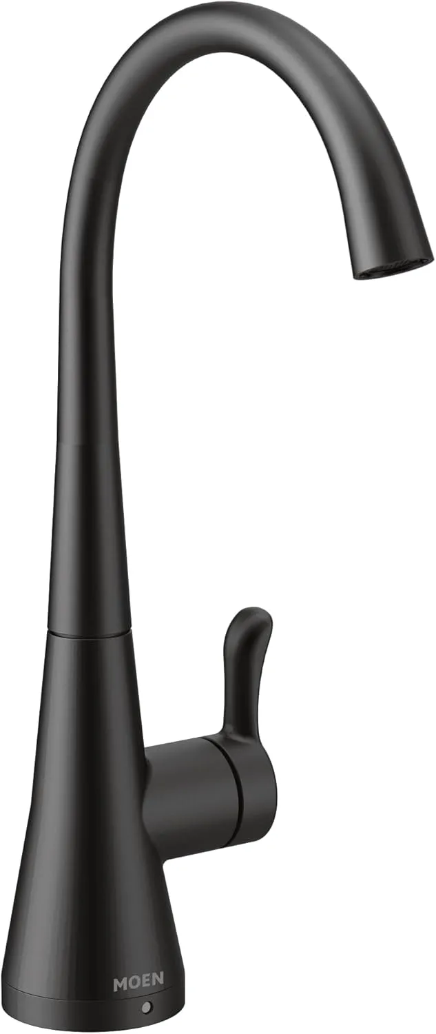 Moen S5520BL Sip Transitional Cold Kitchen Beverage Faucet, Optional Water Filtration System Available (Sold Separately), Matte Black