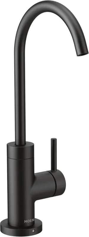 Moen S5530BL Sip Modern Cold Kitchen Beverage Faucet, Optional Water Filtration System Available (Sold Separately), Matte Black