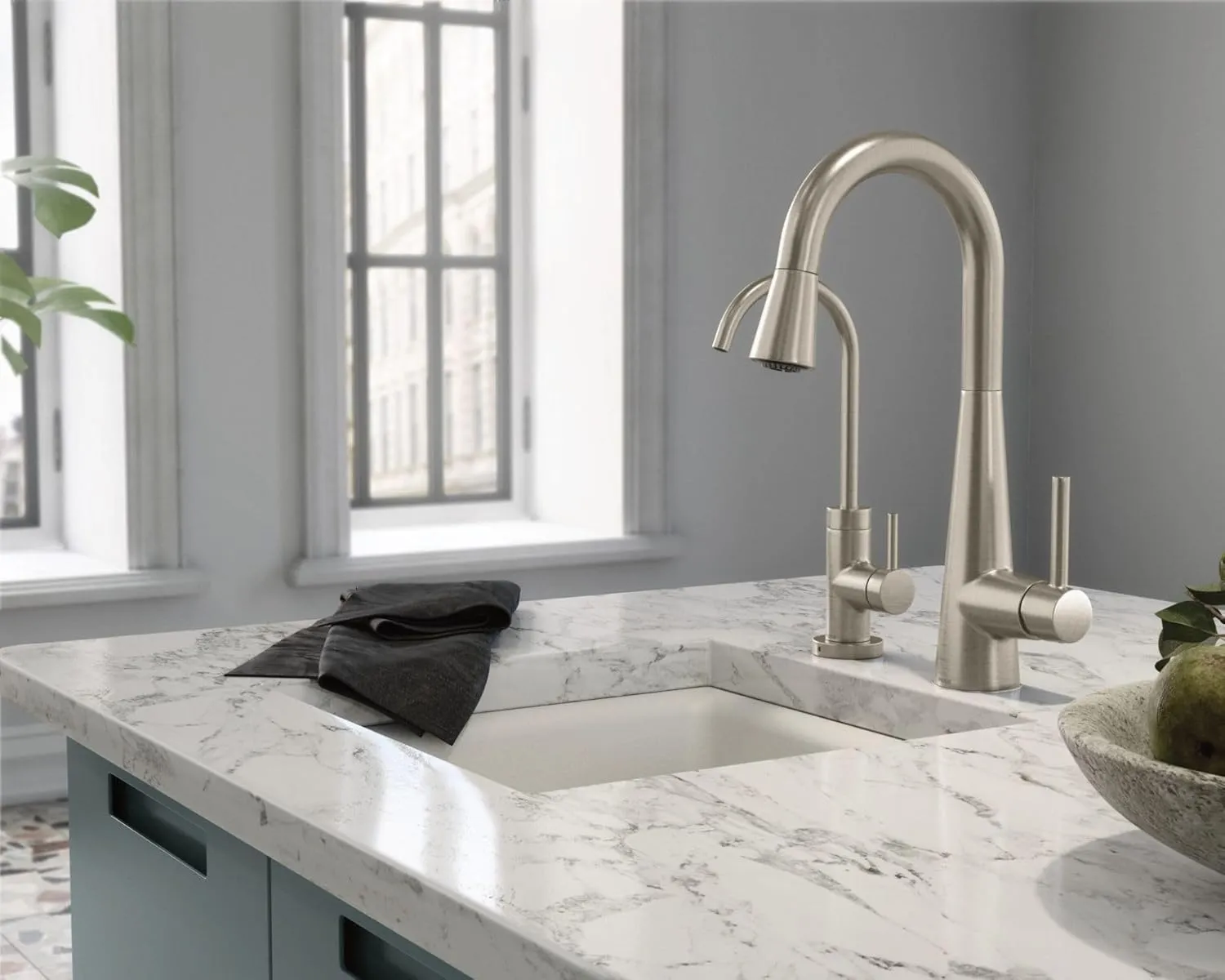 Moen Spot Resistant Stainless Sip Modern Cold Water Kitchen Beverage Faucet with Optional Filtration System, S5530SRS