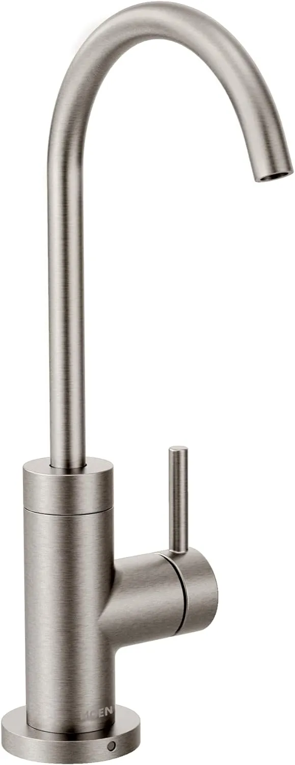 Moen Spot Resistant Stainless Sip Modern Cold Water Kitchen Beverage Faucet with Optional Filtration System, S5530SRS