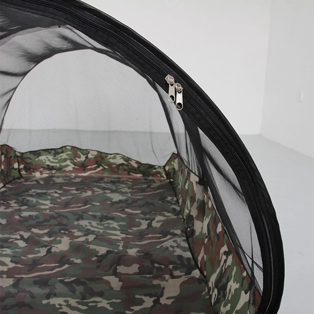 Mosquito Tent,Folding Netting Bed Tent,Portable Mosquito Netting with Bottom,Camping Tent Fine Mesh Mosquito Net for Adults Kids Travel Camping Backyards Canopy Outdoor (Black Net, 1 Person)