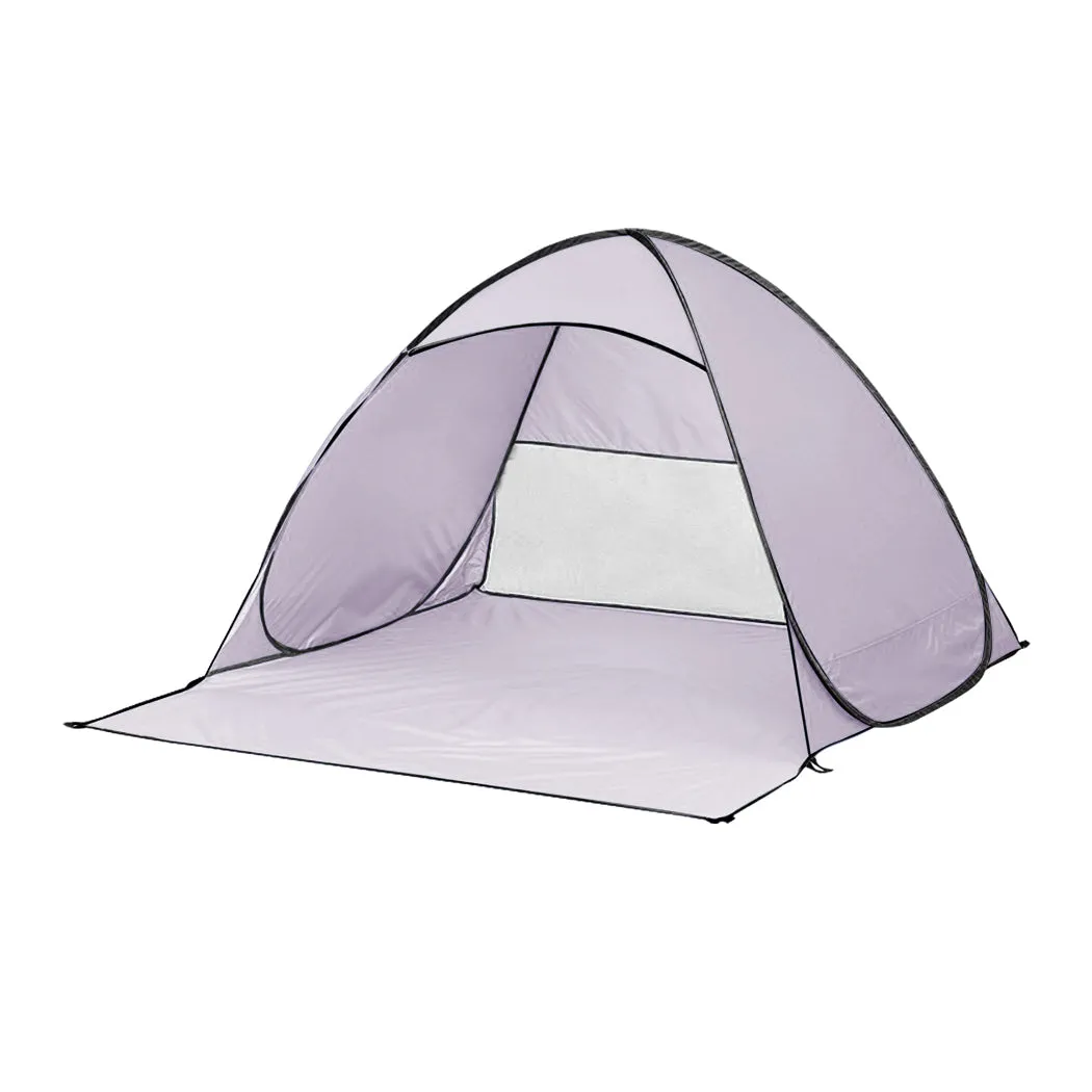 Mountview Pop Up Beach Tent Caming Portable Grey