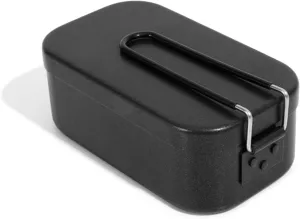 Multiple Use Aluminum Alloy Cookware for Outdoors Foldable Handle Lunch Box for Hiking and Picnics Steel Lunch Pots