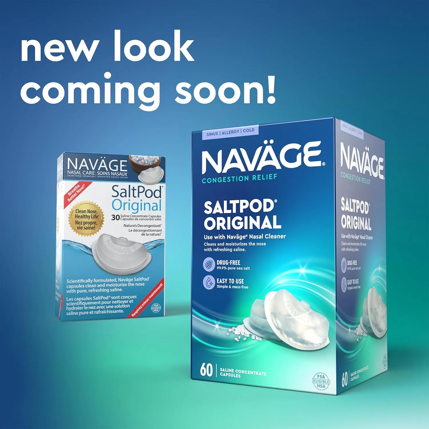 Navage SaltPod Bundle 3 30-Packs (90 SaltPods) - Navage Salt Pod Refills Only - Exclusively Designed for The Navage Nasal Irrigation System - Sinus Rinse and Saline Pods for Fast and Soothing Relief