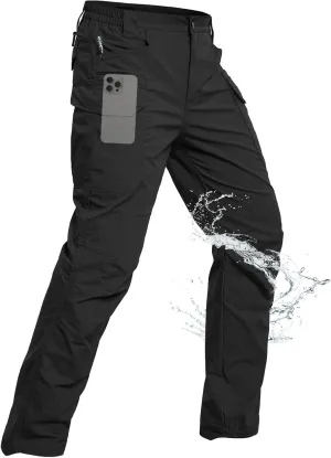 NAVEKULL Men's Flex Tactical Pants Ripstop Stretch Work Cargo Pants Water Resistant Outdoor EDC Hiking Pants
