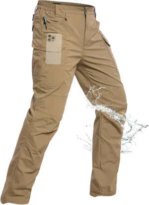 NAVEKULL Men's Flex Tactical Pants Ripstop Stretch Work Cargo Pants Water Resistant Outdoor EDC Hiking Pants
