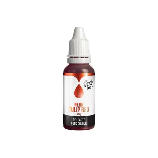 Neon Tulip Red - Over the Top - Gel Food Cake Colour 25g
