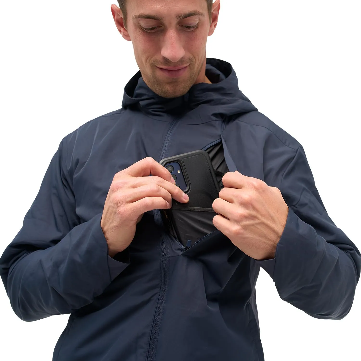 NOMATIC Outset Jacket - Hoodie: Ultimate Mens Lightweight Travel Jacket, Water & Stain Resistant, Breathable, Insulated