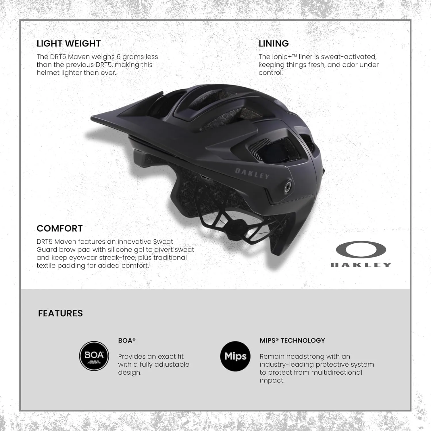 Oakley DRT 5 Maven Mountain Biking Helmet for Men for Women   Bundle with Designer iWear Collapsible Water Bottle with Carabiner