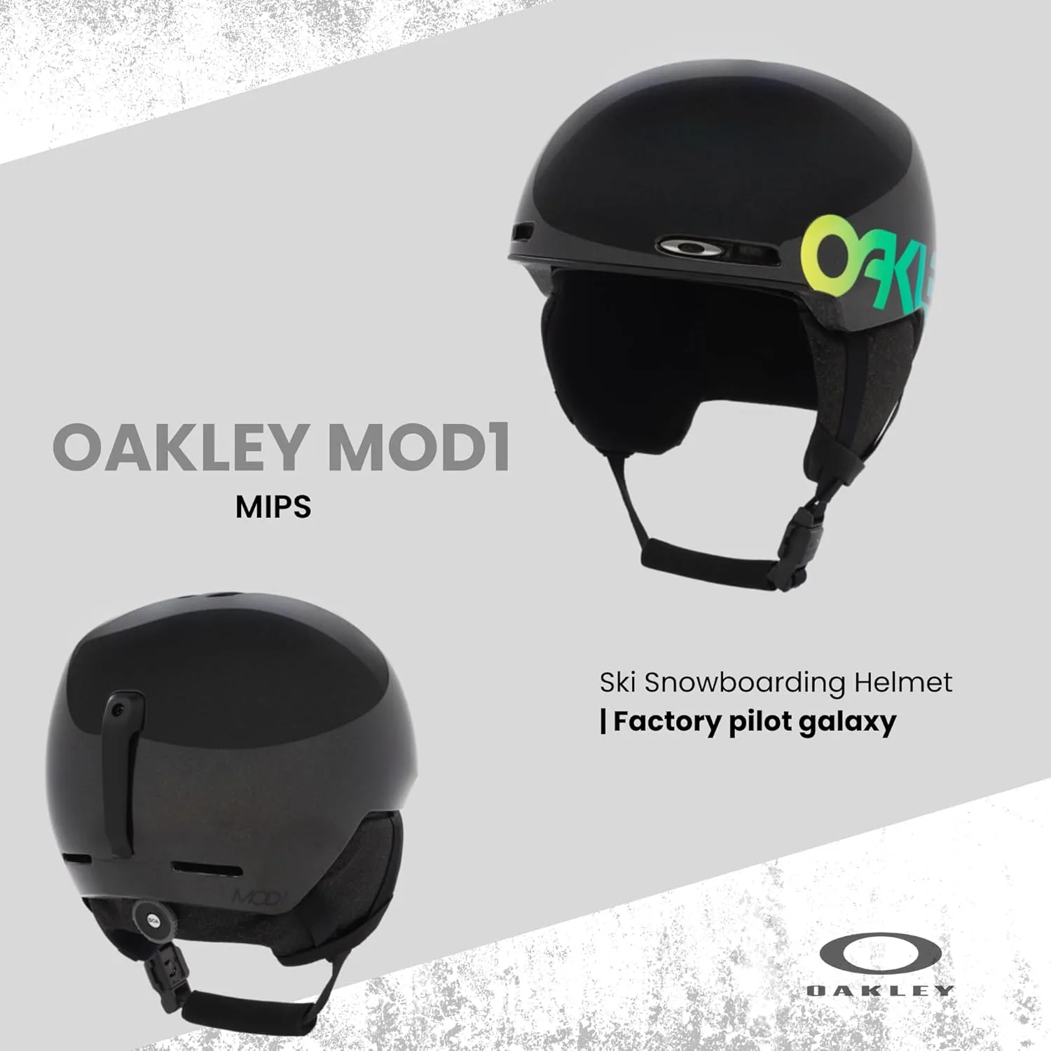 Oakley MOD1 MIPS Ski Snowboarding Helmet for Men for Women   Bundle with Designer iWear Collapsible Water Bottle with Carabiner